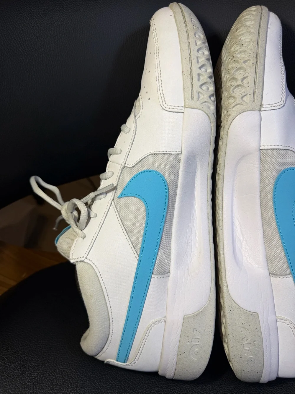 Men's Nike Zoom Court Lite 3 White/Baltic Blue-Photon Dust (DV3258 100) - SZ 13